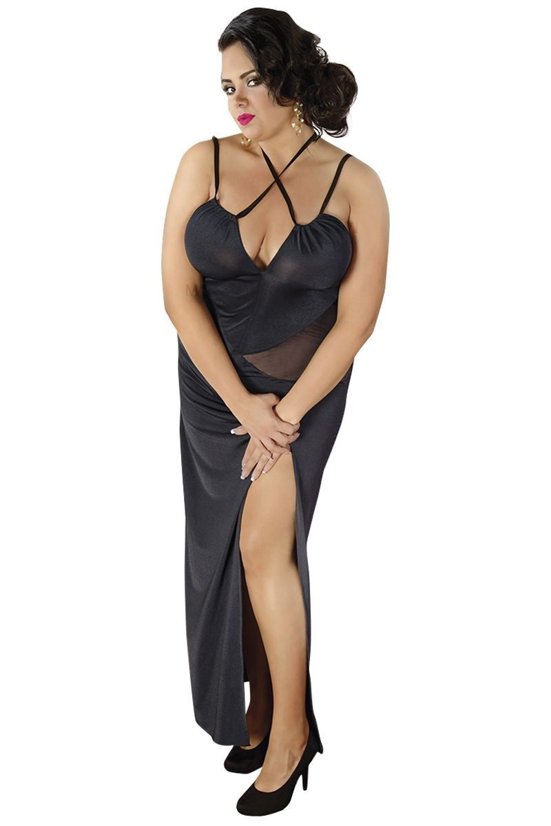 schwarzes langes Kleid C/4002 von Andalea schwarzes langes Kleid C/4002 von Andalea